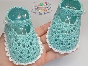 Aprende a tejer zapatitos para niña crochet