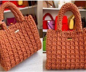 Aprende a tejer hermoso bolso a crochet