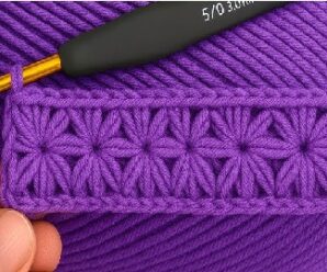 Te enseñare a tejer hermoso punto en crochet