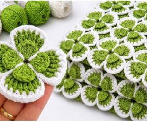 Aprende a tejer hermosas flores de crochet