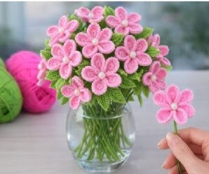 Aprende a tejer estas flores paso a paso