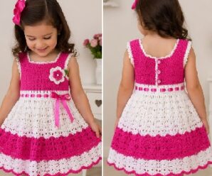 Como tejer el vestido de niña mas hermoso crochet