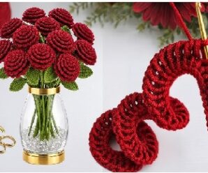 Aprende a tejer preciosas rosas paso a paso