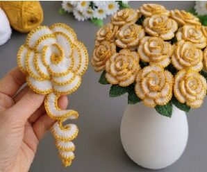 Aprende a tejer hermosas flores a crochet