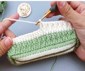 Como tejer nesecer con cierre a crochet