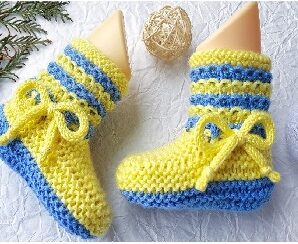 Aprende a tejer lindos botines de bebe
