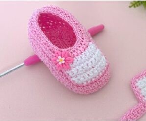 Como tejer bellas pantuflas para bebe