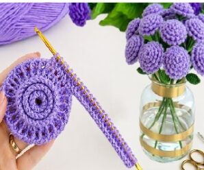 Como tejer hermosas flores en crochet