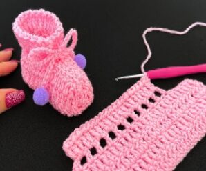 Tutorial para tejer botitas de bebe crochet
